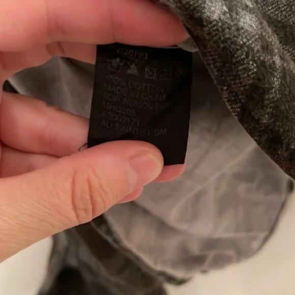 all saints plaid shirt - Picture 5 of 5